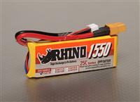 Rhino 1550mAh 2S 7.4V 25C Lipoly Pack [R1550-25-2]